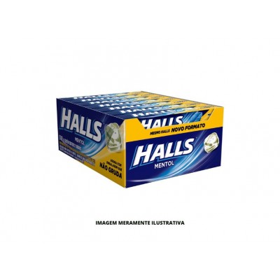 BALA - HALLS - 27,5g MENTOL - DP21